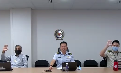 JOINT FORCE COMMANDER, ROYAL BRUNEI ARMED FORCES CONVENED A VIRTUAL MEETING WITH THE DIRECTOR JOINT OPERATIONS, SINGAPORE ARMED FORCES