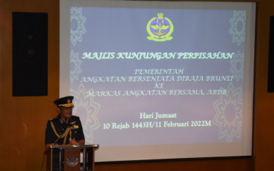 FAREWELL VISIT BY COMMANDER OF ROYAL BRUNEI ARMED FORCES TO JOINT FORCE HEADQUARTERS, ROYAL BRUNEI ARMED FORCES