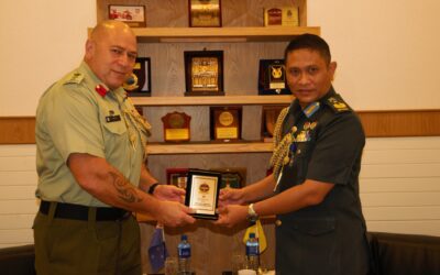 JOINT FORCE COMMANDER RECEIVES A COURTESY CALL FROM THE DEFENCE ADVISER OF NEW ZEALAND ACCREDITED TO BRUNEI DARUSSALAM
