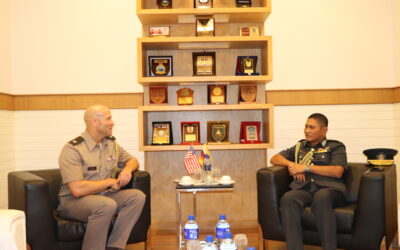 JOINT FORCE COMMANDER RECEIVES A COURTESY CALL FROM THE DEFENSE ATTACHÉ OF THE UNITED STATES OF AMERICA TO BRUNEI DARUSSALAM