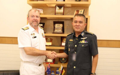 ACTING JOINT FORCE COMMANDER RECEIVES COURTESY CALL FROM COMMANDER INDO-PACIFIC ENDEAVOUR 2024