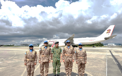THE SECOND FLIGHT OF THE MALBATT 850-12 CONTINGENT DEPARTS FOR THE PEACEKEEPING MISSION OF THE UNITED NATIONS INTERIM FORCE IN LEBANON (UNIFIL)