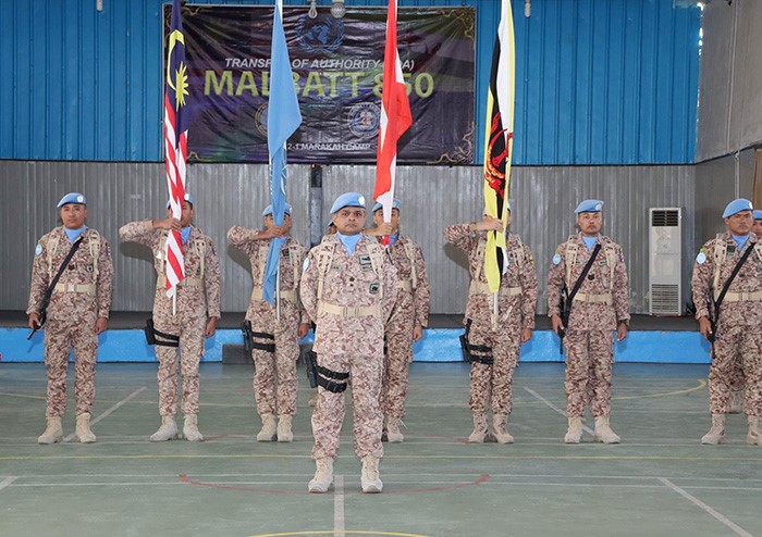 TRANSFER OF AUTHORITY (TOA) CEREMONY BETWEEN MALBATT 850-11 AND MALBATT 850-12