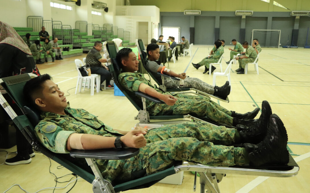 JFHQ, DEFENCE ACADEMY AND MINDEF PARTICIPATED IN BLOOD DONATION DRIVE IN CONJUNCTION WITH RBAF’S 63RD ANNIVERSARY