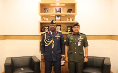 ACTING JOINT FORCE COMMANDER RECEIVES AN INTRODUCTORY CALL FROM NIGERIAN NON-RESIDENT NIGERIAN DEFENCE ADVISER TO BRUNEI DARUSSALAM BASED IN KUALA LUMPUR