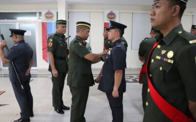 THE RANK PROMOTION CEREMONY FOR SENIOR NON-COMMISSIONED OFFICERS AND JUNIOR NON-COMMISSIONED OFFICERS OF THE JOINT FORCE HEADQUARTERS ROYAL BRUNEI ARMED FORCES