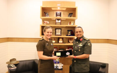 ACTING JOINT FORCE COMMANDER RECEIVES COURTESY CALL FROM COMMANDER OF INDO PACIFIC ENDEAVOUR 2025