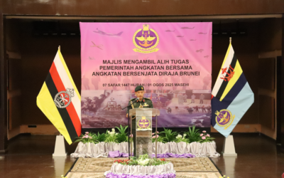 TAKEOVER CEREMONY FOR THE NEWLY APPOINTED JOINT FORCE COMMANDER ROYAL BRUNEI ARMED FORCES