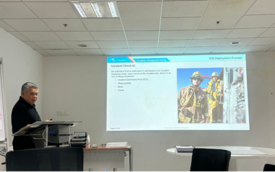 AN OFFICER FROM JOINT FORCE PARTICIPATED IN THE INCIDENT COMMAND SYSTEM 100 (ICS-100) COURSE