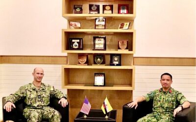 JOINT FORCE COMMANDER RECEIVES A COURTESY CALL FROM DEPUTY COMMODORE, DESTROYER SQUADRON SEVEN IN CONJUNCTION WITH 31st COOPERATION AFLOAT READINESS AND TRAINING 2025 (CARAT 31/2025)