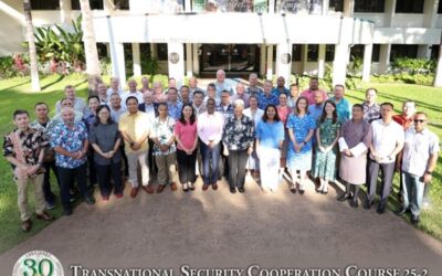 TWO RBAF OFFICERS PARTICIPATE IN THE TRANSNATIONAL SECURITY COOPERATION COURSE IN HONOLULU, HAWAII.