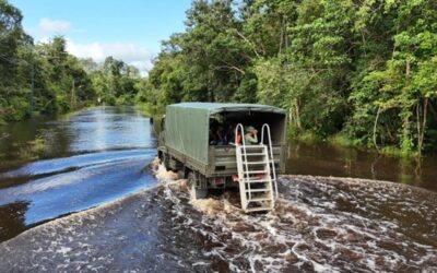 ANGKATAN BERSENJATA DIRAJA BRUNEI AKTIF MENYALURKAN BANTUAN BANJIR DI KAWASAN YANG TERJEJAS