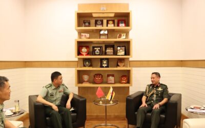 COURTESY CALL FROM THE SENIOR OFFICER OF PEOPLE’S LIBERATION ARMY, PEOPLE’S REPUBLIC OF CHINA TO JOINT FORCE COMMANDER ROYAL BRUNEI ARMED FORCES